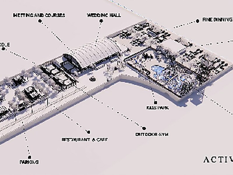 Activity zoning plan of the resort