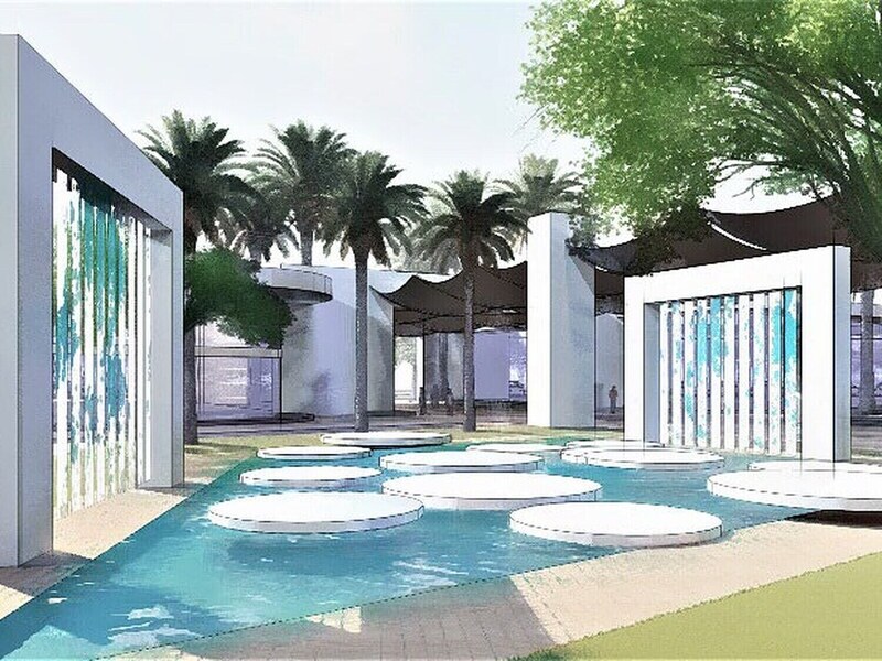 Outdoor pool and deck