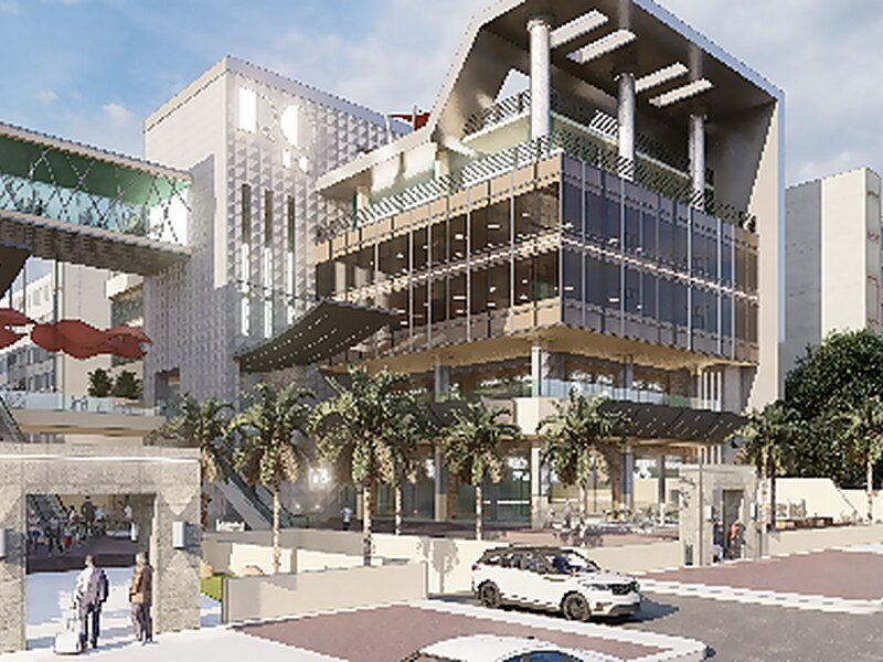 Street view of RO HQ with landscape