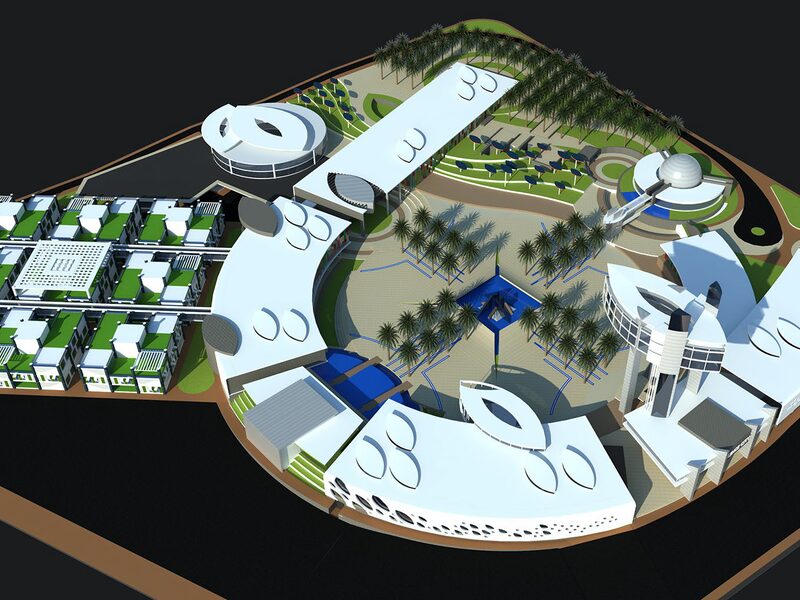 Massing model of the full scheme