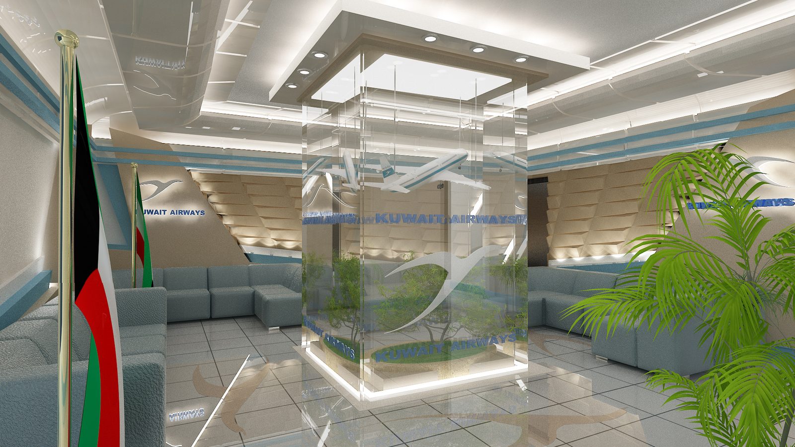 Kuwait Airways — Fit-out project delivered by ALDesign Structures in Cairo