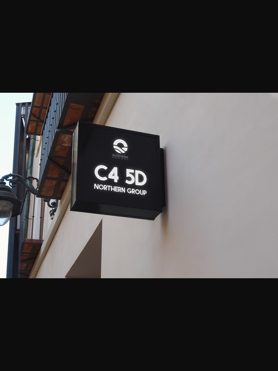 Illuminated blade sign, C4 5D