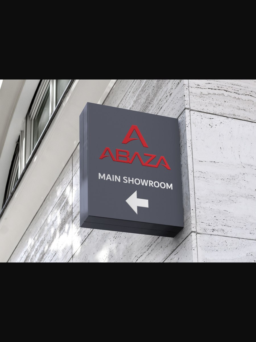Showroom directional sign, Abaza