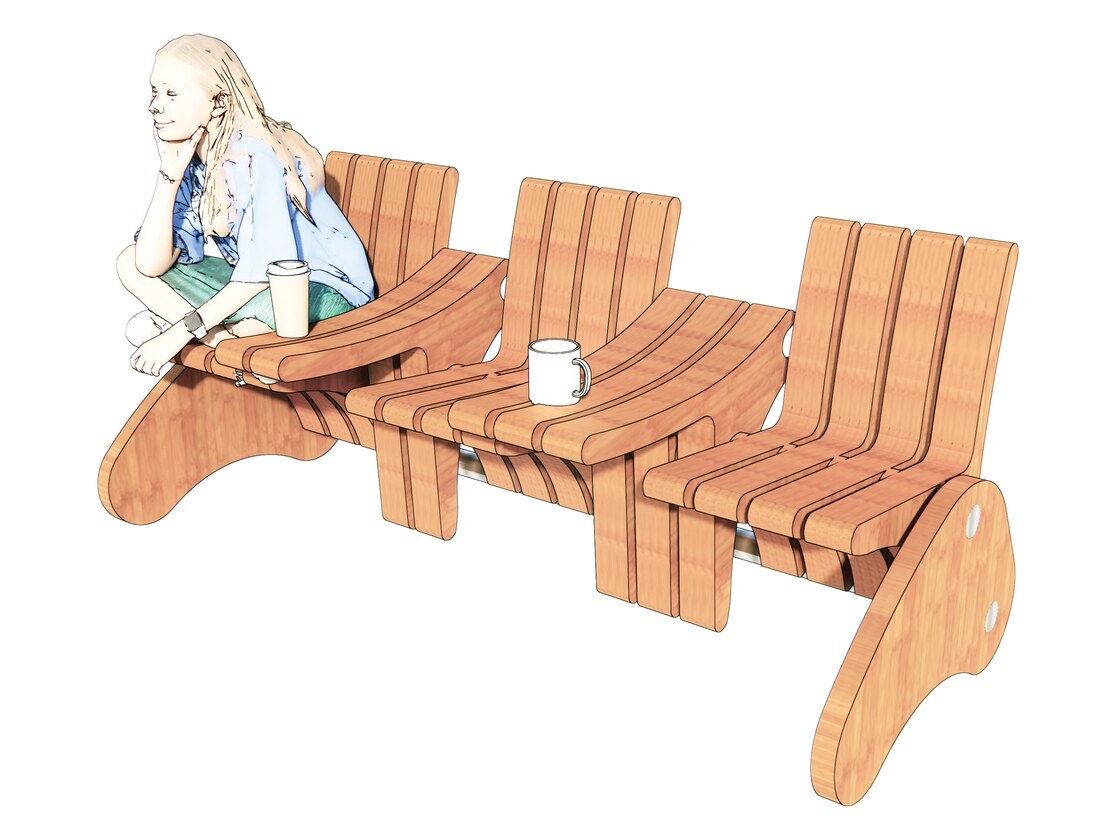 CFC family: folding triple seat
